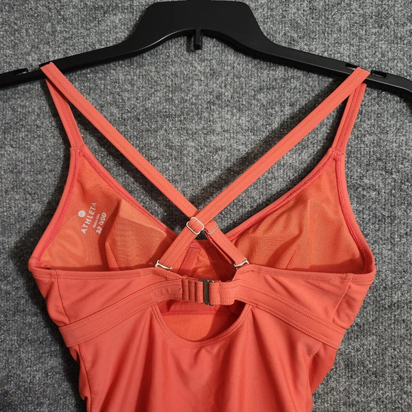 Athleta women's swim top size 32 D/DD orange - Picture 5 of 9